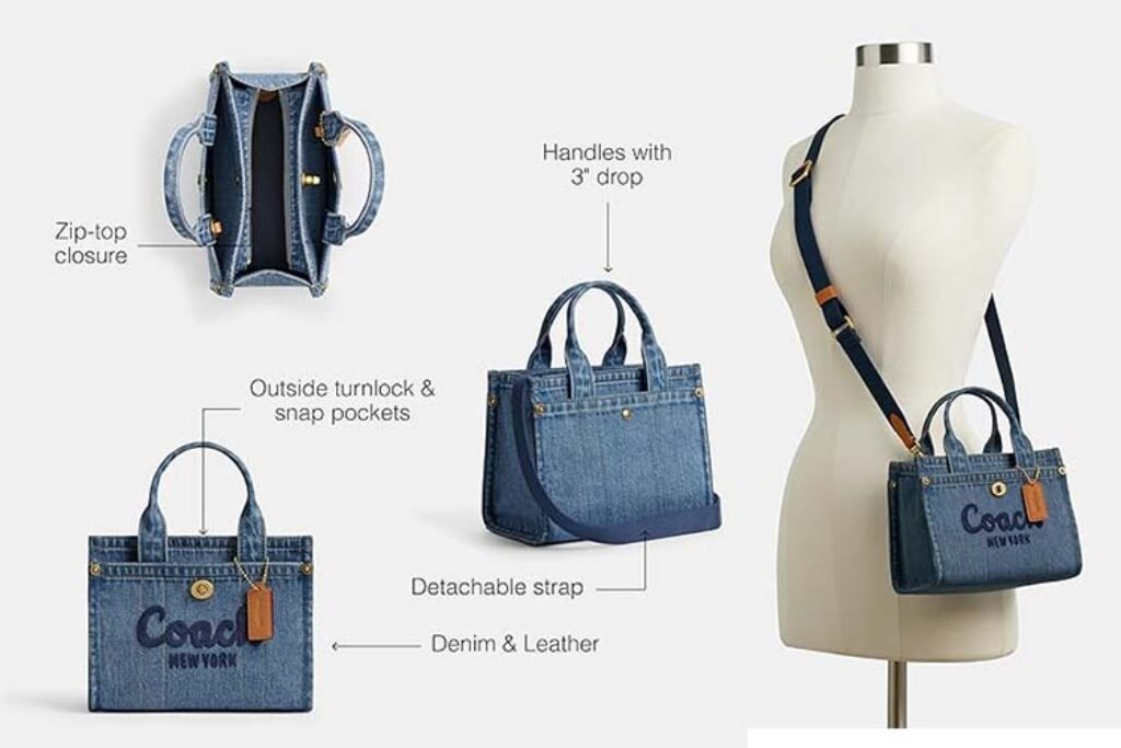 Coach Cargo Tote 20 Denim Best Deals & Discounts You Can't Miss