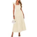 Women's Square Neck Maxi Dresses 1