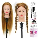 Save 40% on Neverland Beauty Mannequin Head with 60% Real Human Hair – Perfect for Hair Styling Practice!