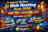 🚀 The Ultimate Best Web Hosting Deal 2026: Save 75% + Extra 20% Off at Dealsfig