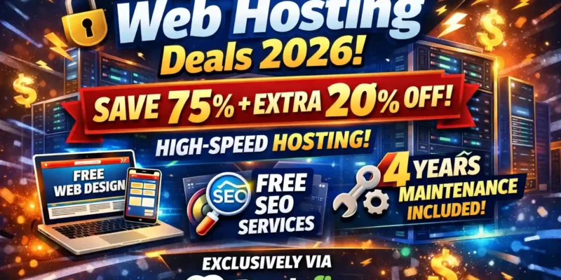 🚀 The Ultimate Best Web Hosting Deal 2026: Save 75% + Extra 20% Off at Dealsfig